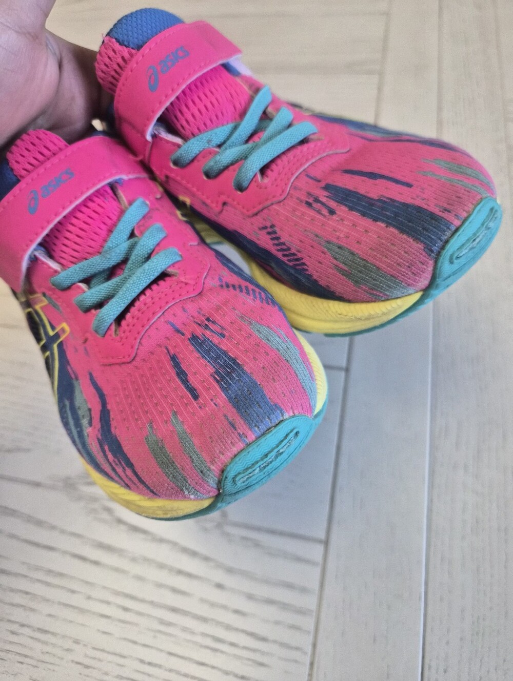 ASICS girls Pre Nosa Shoes Size 1.5 Pink - Picture 7 of 11